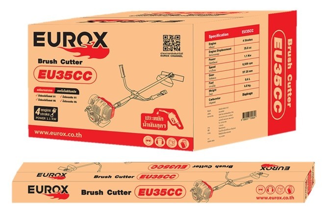 EUROX เครื่องตัดหญ้าก้านแข็ง 35cc 4 จังหวะ รุ่น 05-090-150