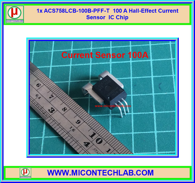 1x ACS758 100A Hall Effect Current Sensor ACS758 100 A IC Chip