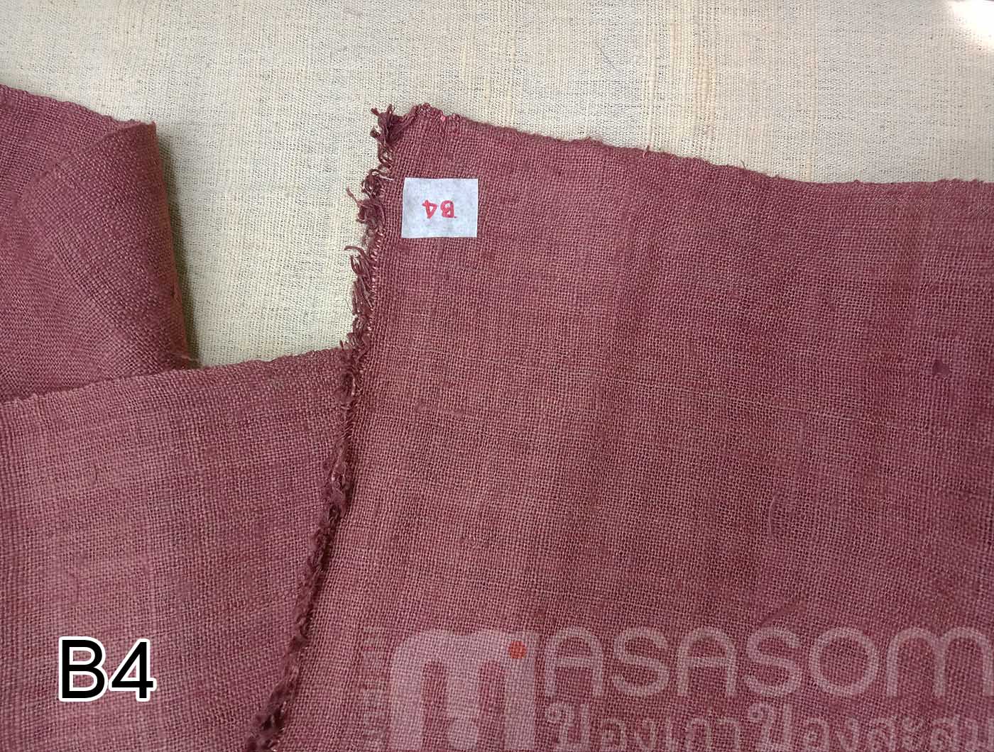 ผ้าใยกัญชงทอมือย้อมสี