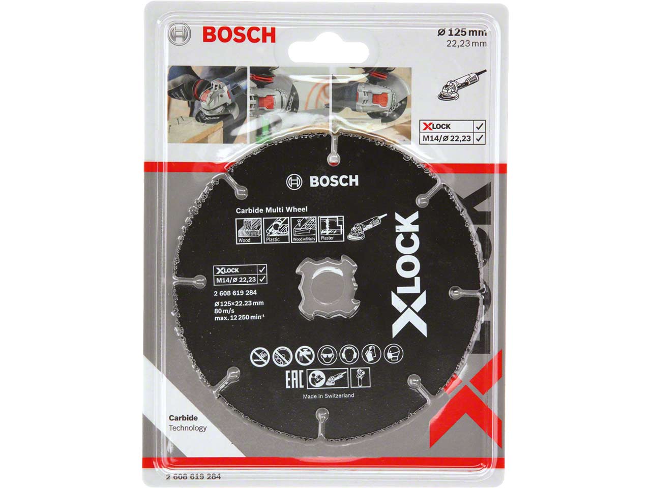 ใบตัดเอนกประสงค์5" carbide Multi BOSCH X-LOCK