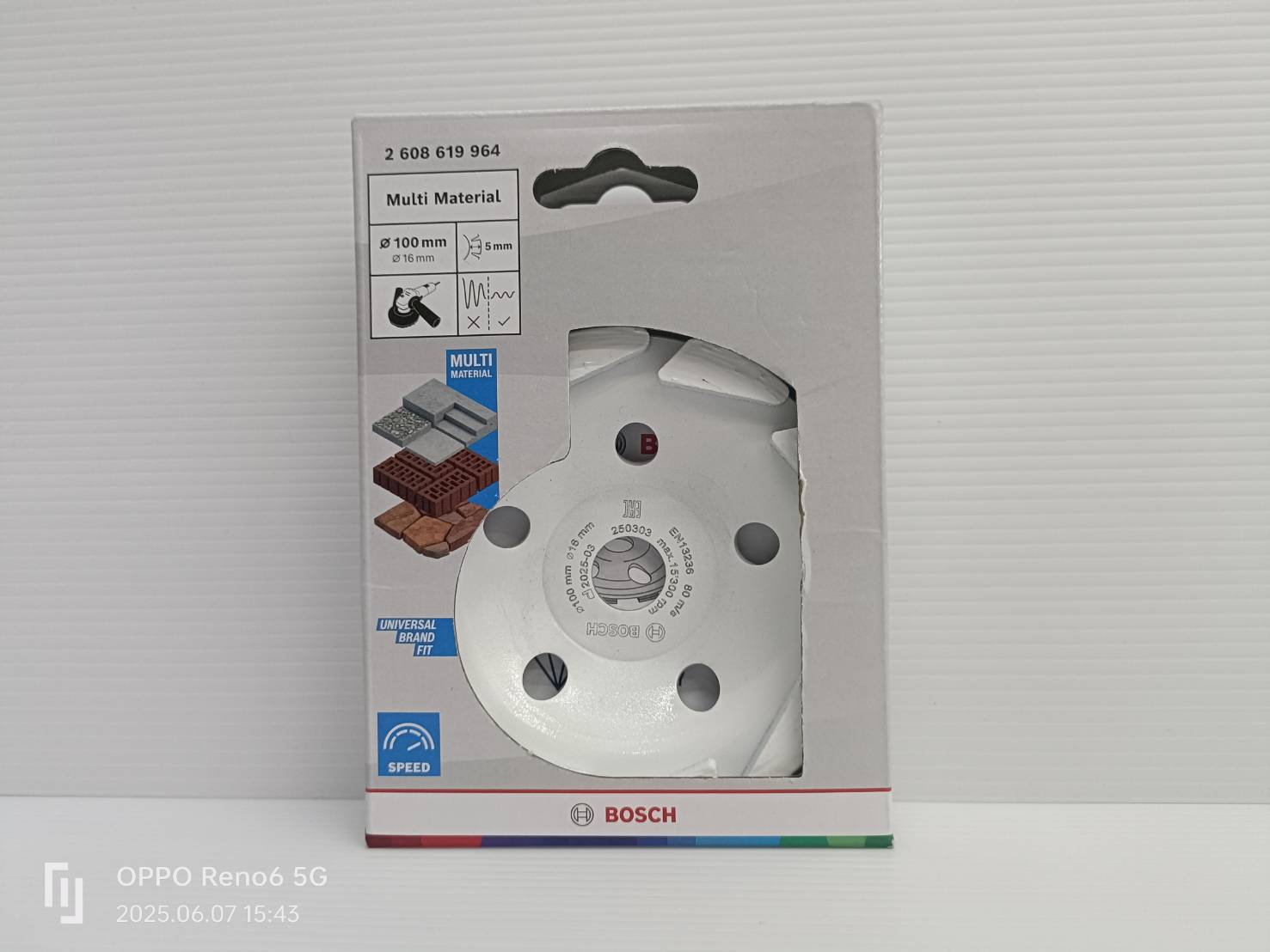 ถ้วยขัดเพชร 4นิ้ว BOSCH 2608619964