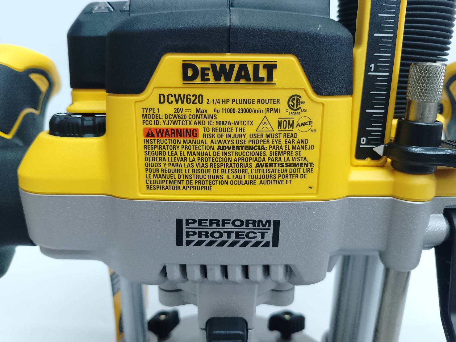 เร้าเตอร์20V 1/4"-1/2" DCW620B DEWALT (ตัวเปล่า)