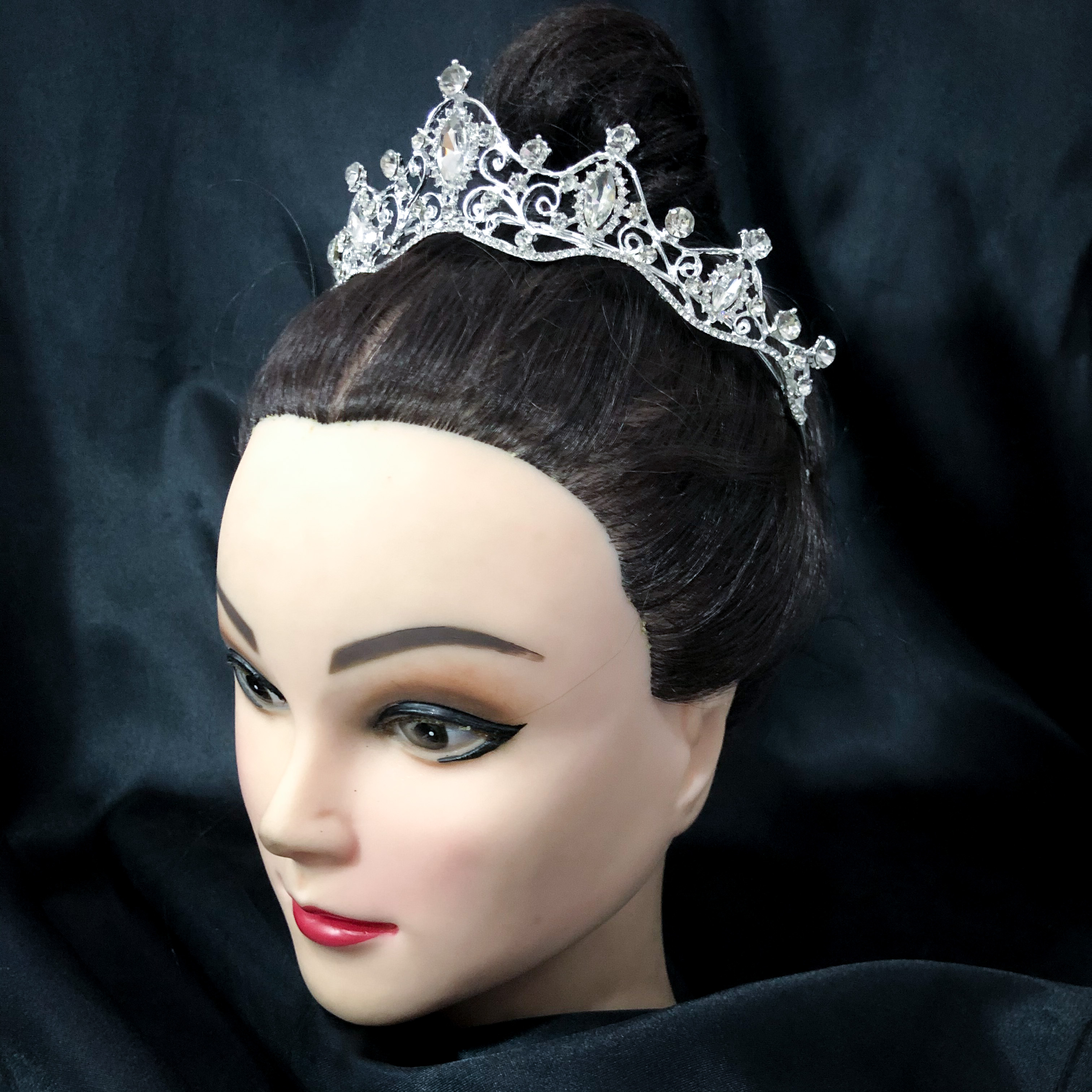 (พร้อมส่ง) เทียร่า 277 สีเงิน มงกุฎนางงาม มงกุฎเจ้าหญิง งานสวย ปราณีต QCเพชรทุกเม็ด สินค้าพร้อมส่งจากไทย