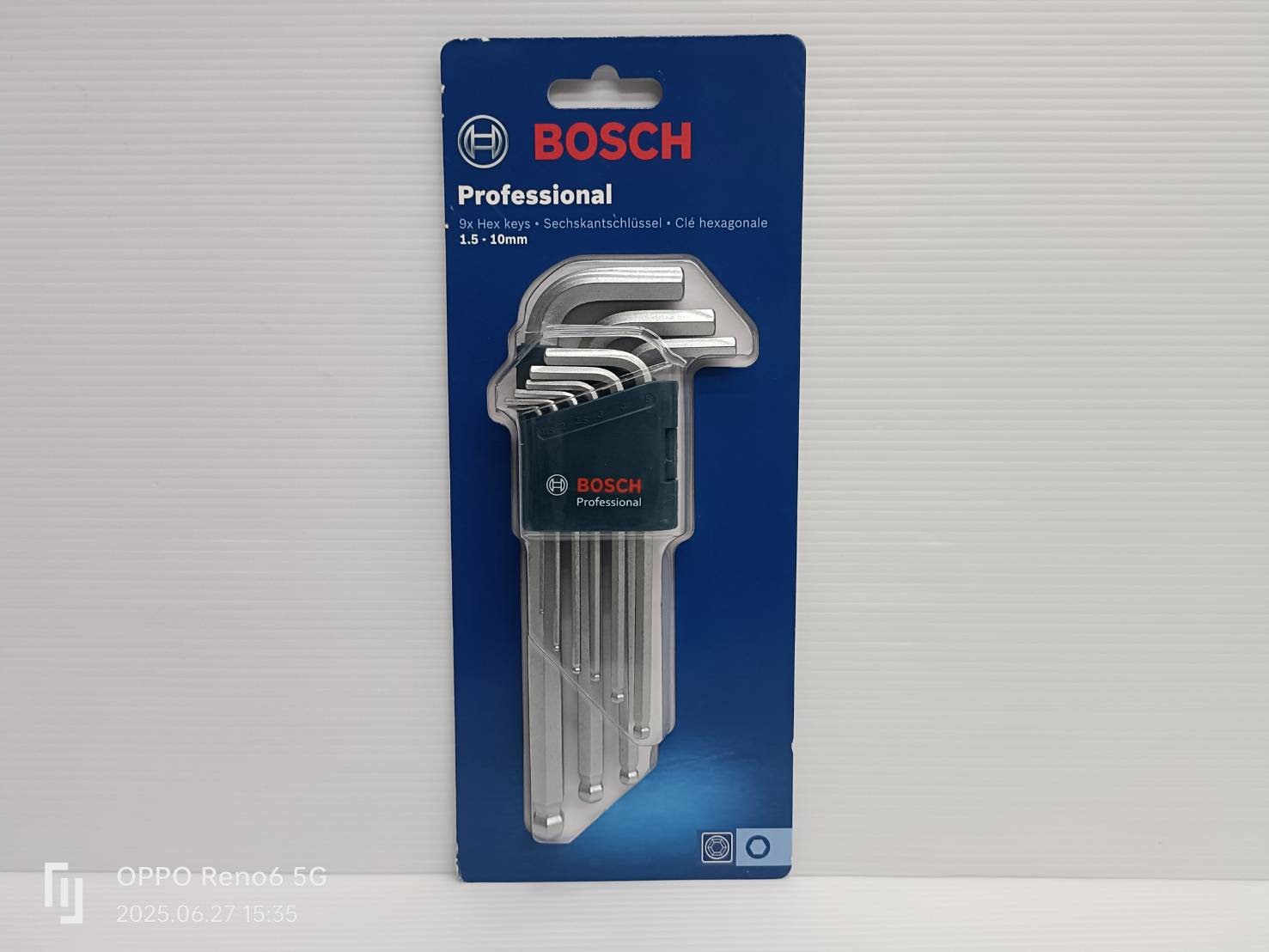 ชุดกุญแจขันหัวบอล 9 ชิ้น 1600A01TH5 BOSCH