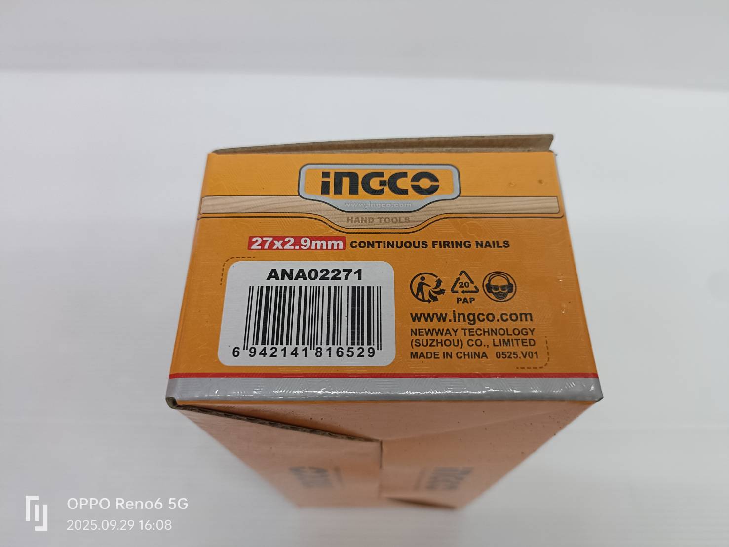 INGCO เครื่องยิงตะปูคอนกรีต40มม 20V CCNLI9005 (ตัวเปล่า)