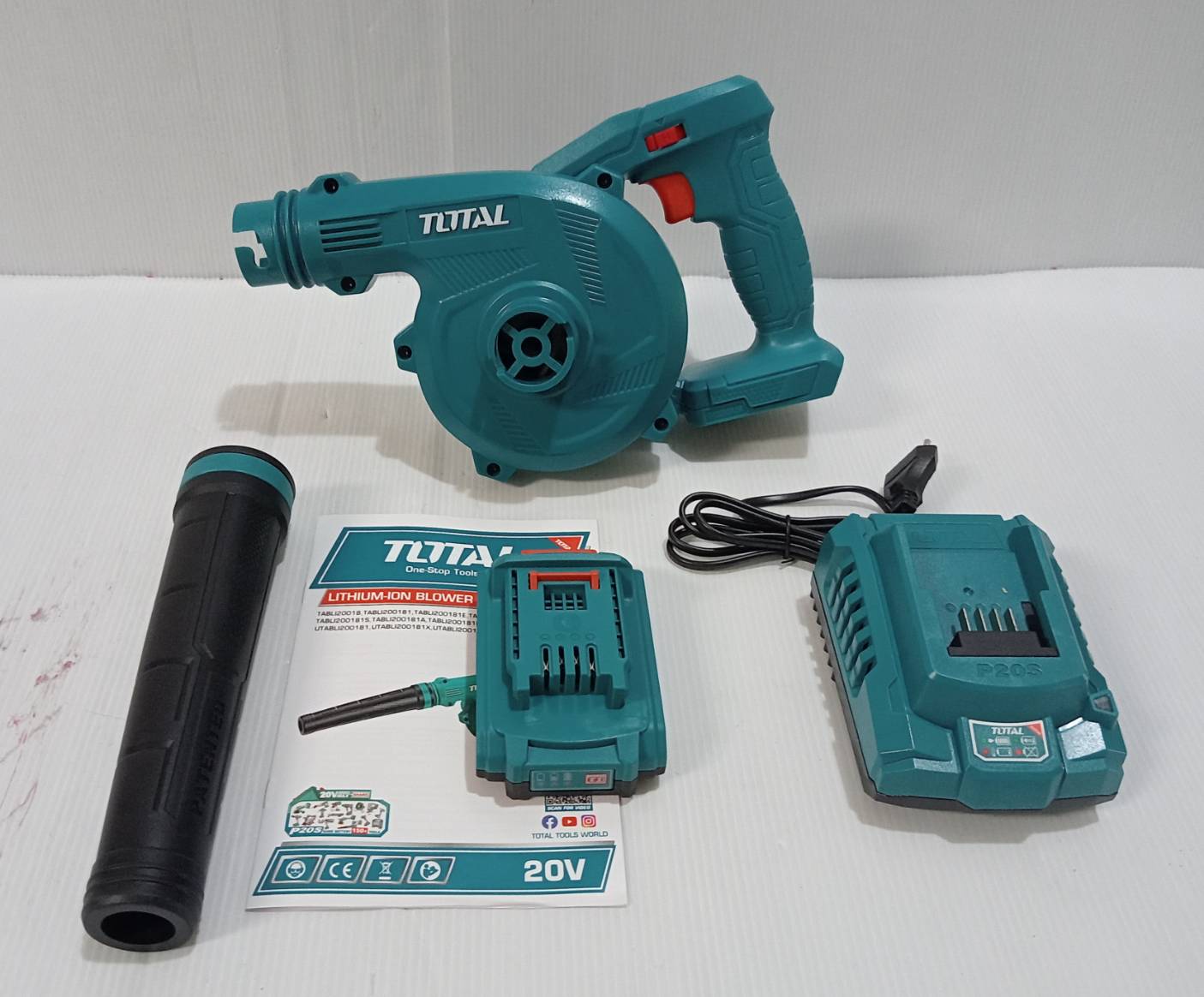 เครื่องเป่าลมไร้สาย 20V TABLI200181 TOTAL ((แบตเตอรี่ 1 ก้อน + แท่นชาร์จ )