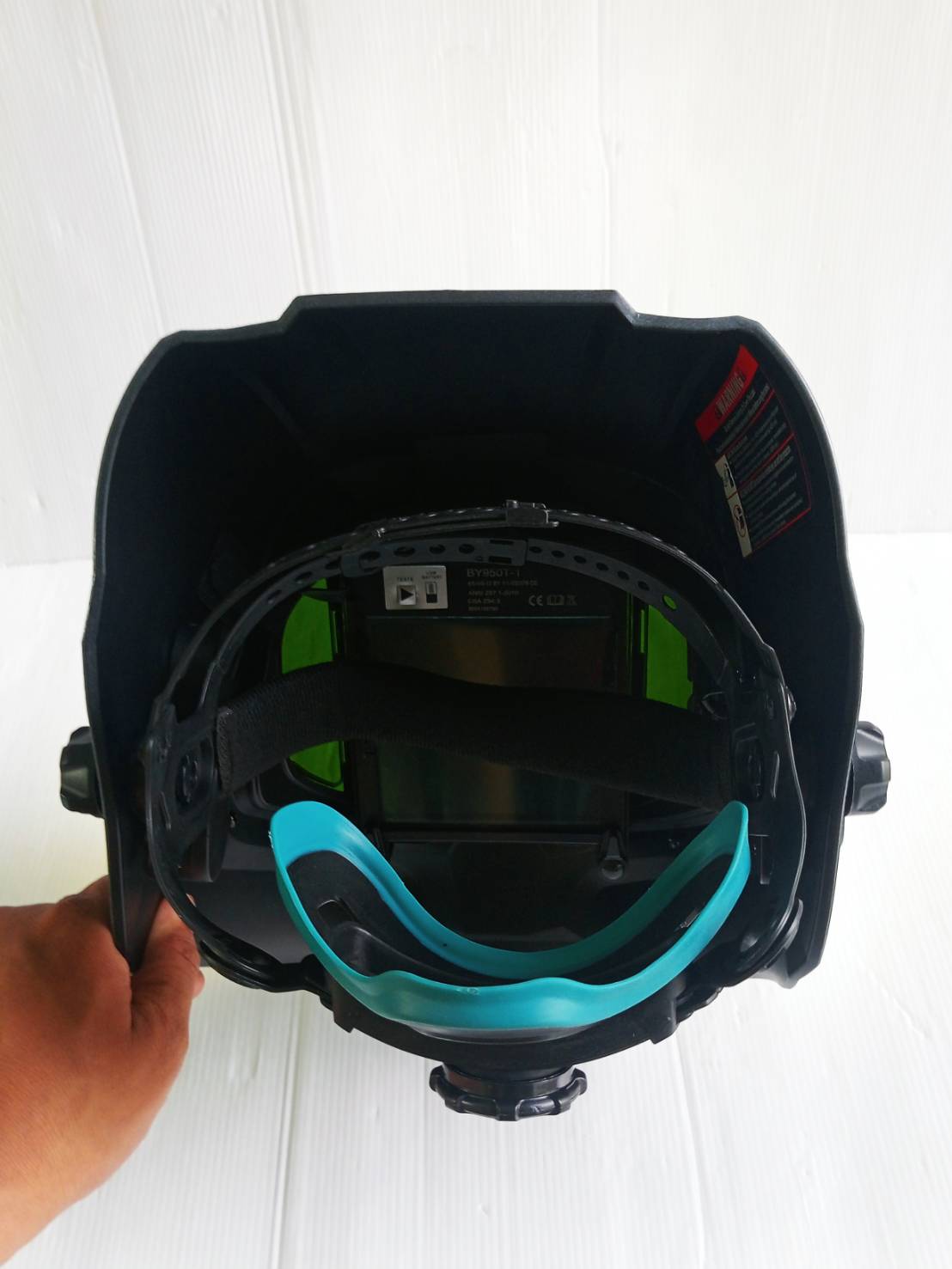 ANDELI หน้ากากเชื่อมอัตโนมัติ ให้สีจริง ปรับเฉดได้ พร้อมไฟ LED ทันสมัยแบตเตอรี่ชาร์จไฟได้ MONER-950L 142-1031