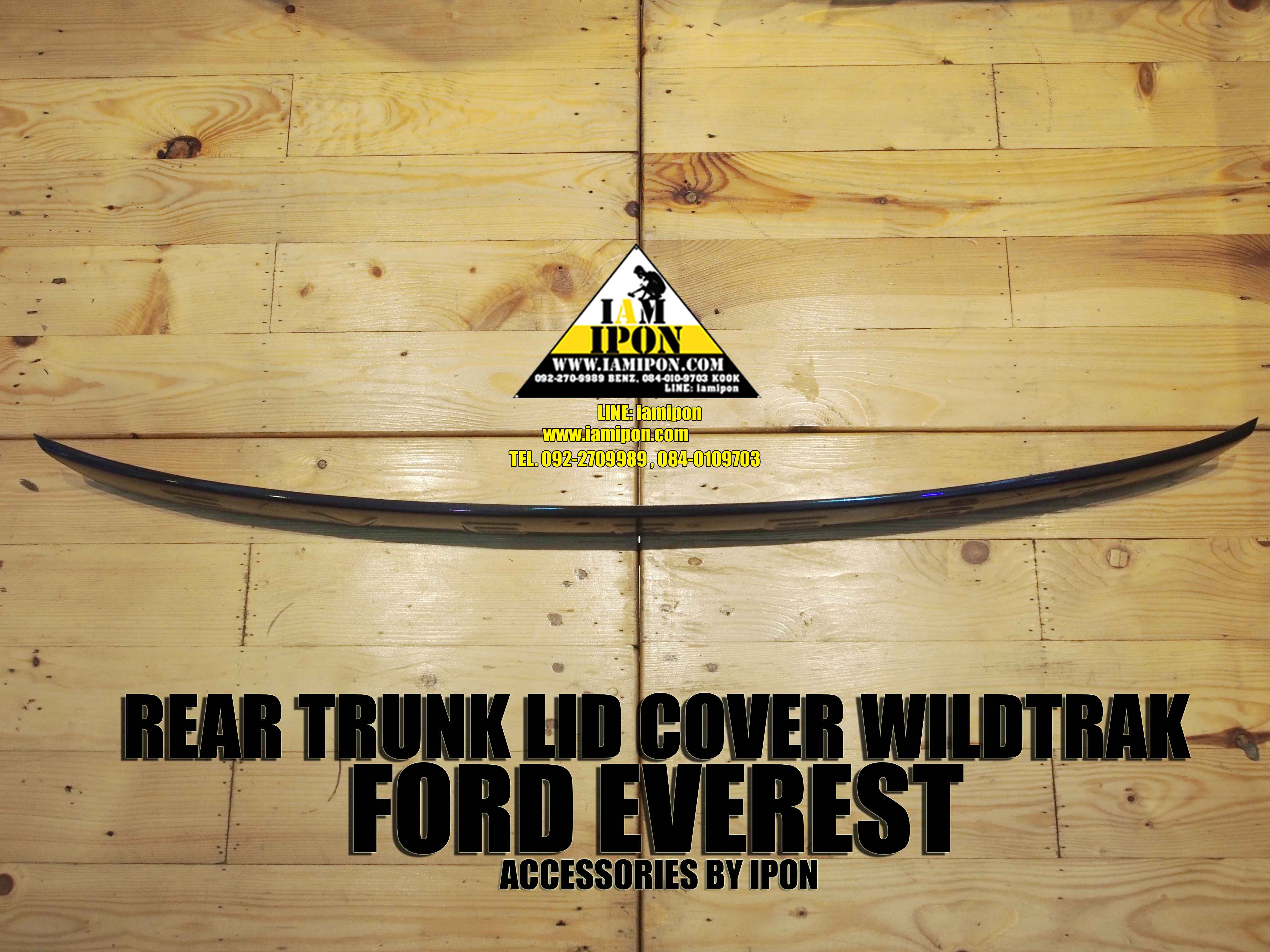 REAR TRUNK LID COVER FORD EVEREST WILDTRAK SPEC คาดคิ้วฝาท้ายสีไวล์ดแทรคฟอร์ดเอเวอเรสต์