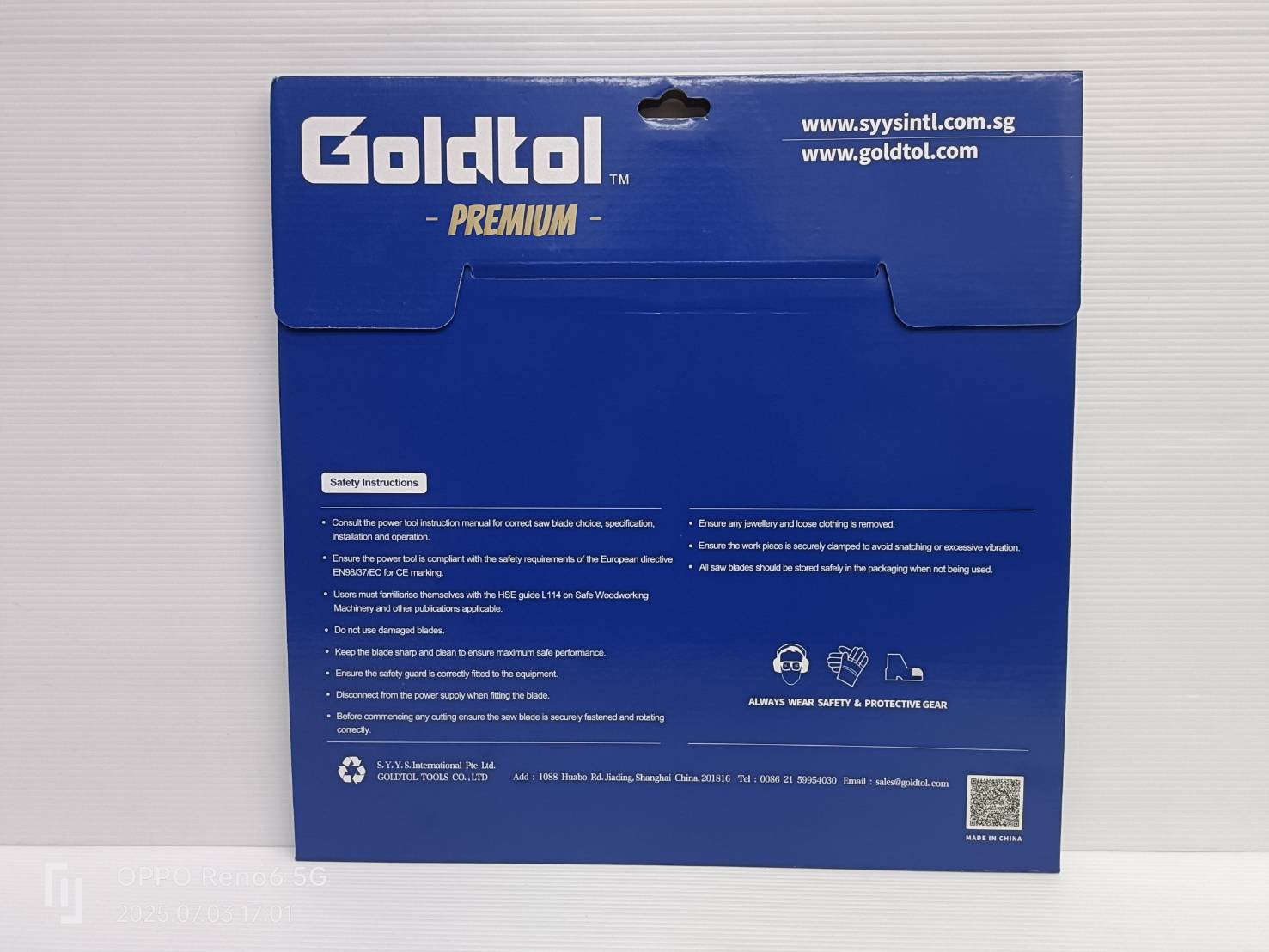 Goldtol ใบเลื่อยตัดเหล็ก ฟันTCT 12"x60T G-71364