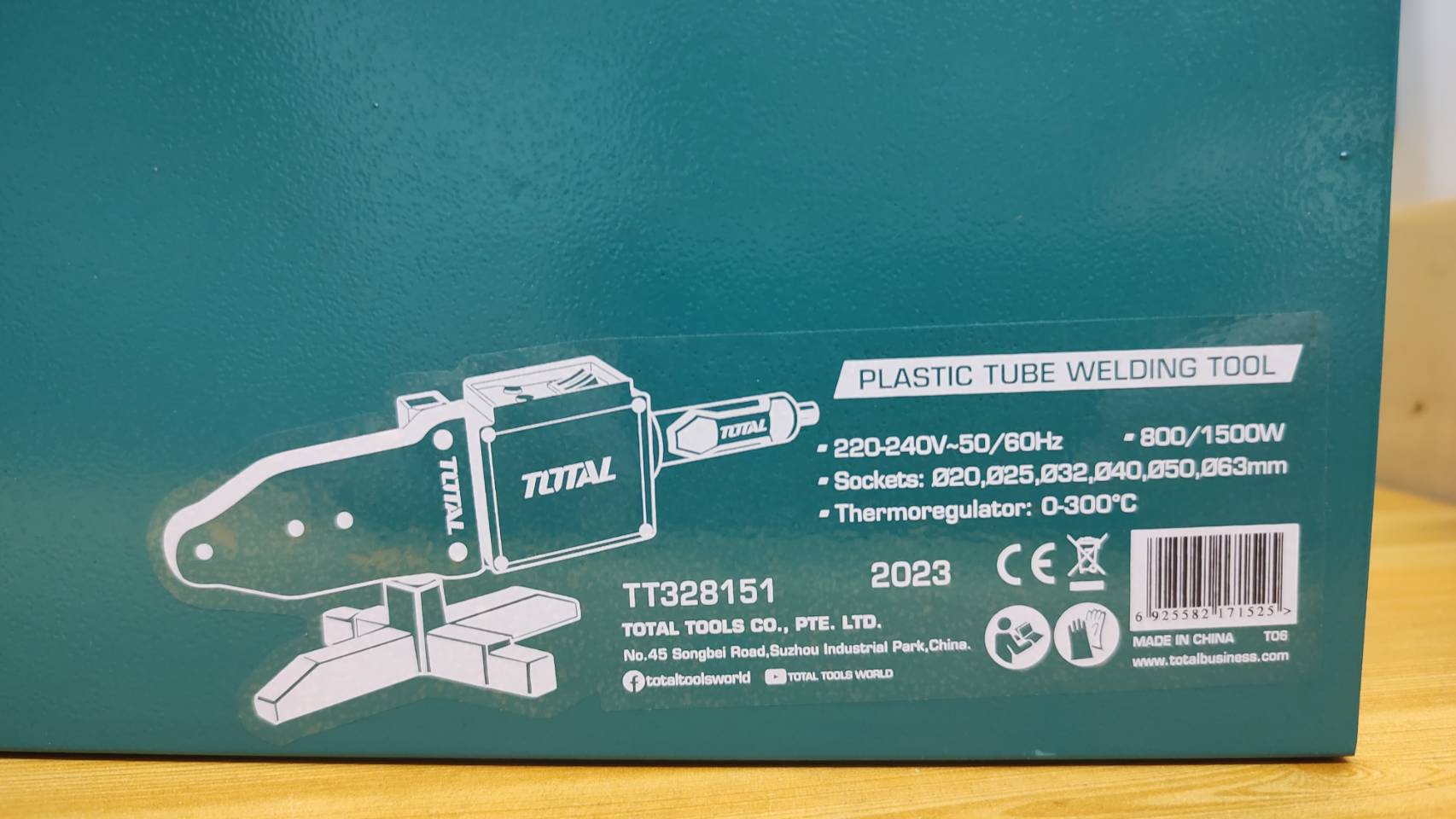 เครื่องเชื่อมท่อ PP-R TT328151 TOTAL 20-63มม.