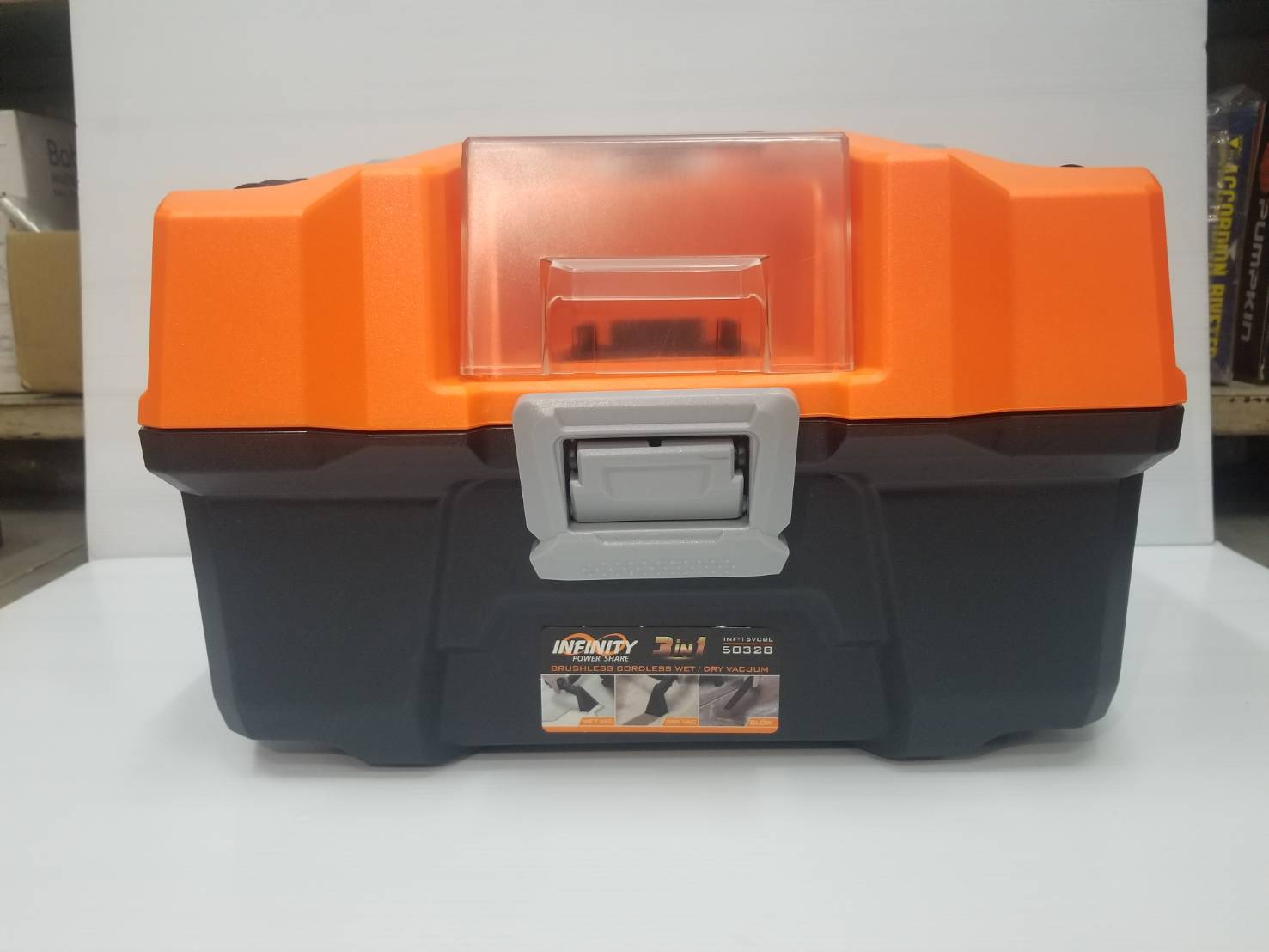 เครื่องดูดฝุ่น เปียก-แห้ง (เครื่องเปล่า) รุ่น INF-15VCBL PUMPKIN #50328