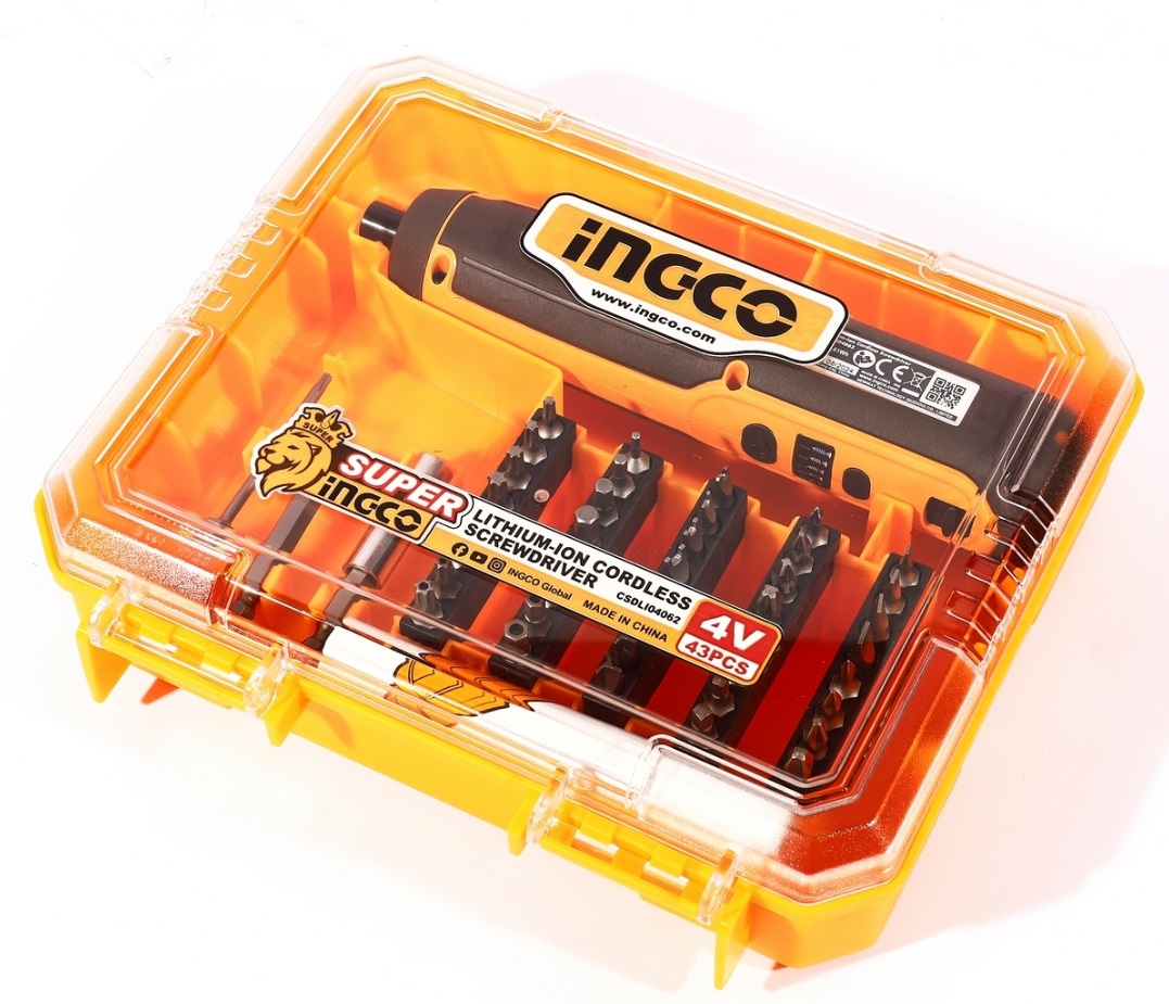 INGCO ไขควงไร้สายลิเธียมไอออน4V CSDLI04062