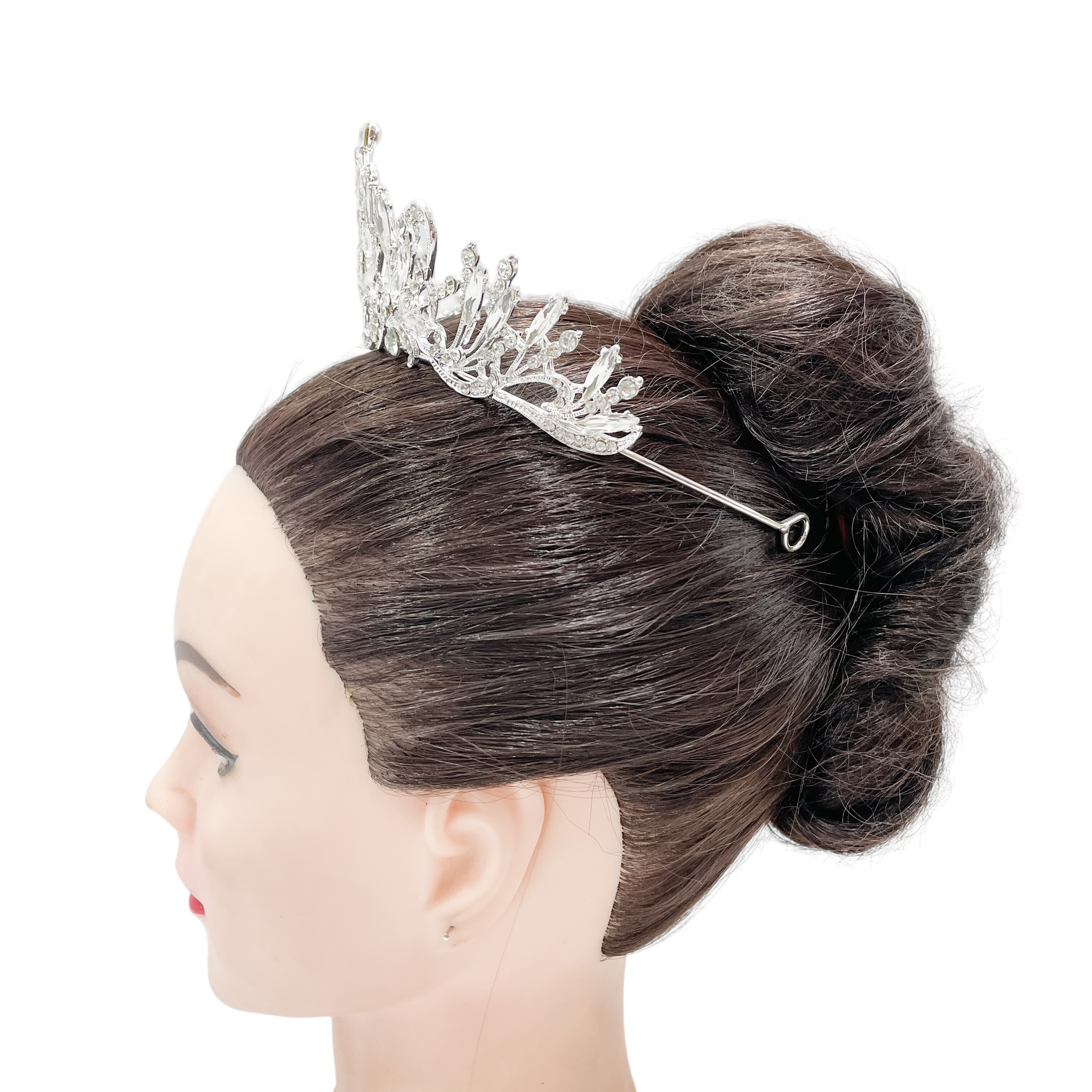 (พร้อมส่ง) เทียร่า 331 สีเงิน มงกุฎนางงาม งานสวย ปราณีต QCเพชรทุกเม็ด สินค้าพร้อมส่งจากไทย