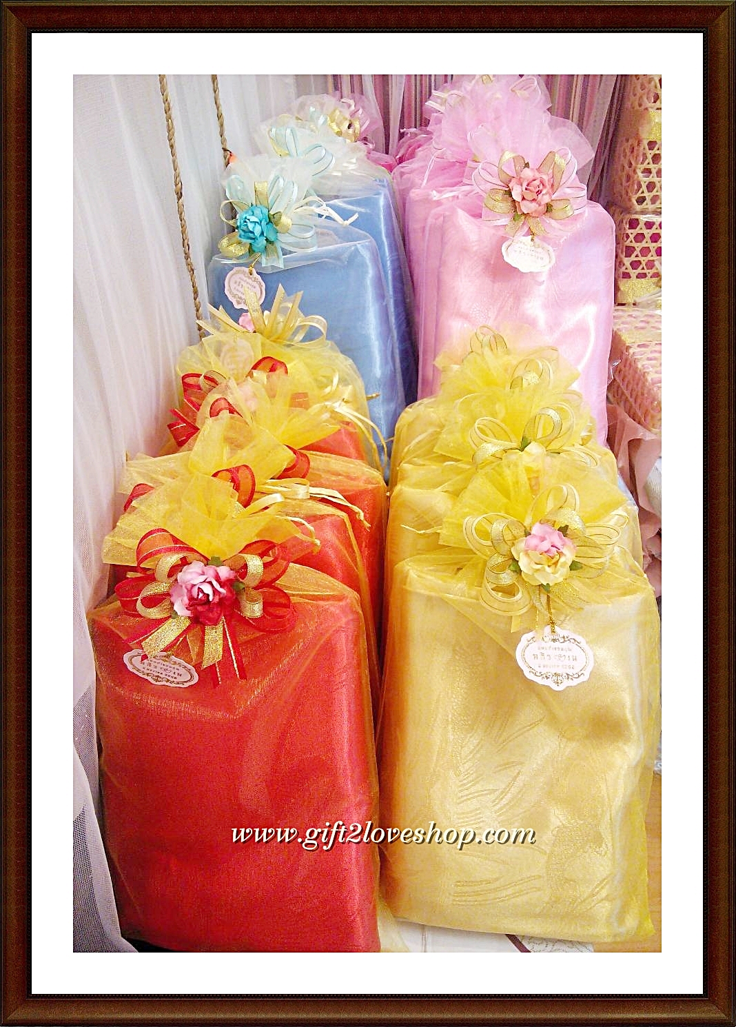 ผ้าแพรรับไหว้ ขนาด 5ฟุต คละสี