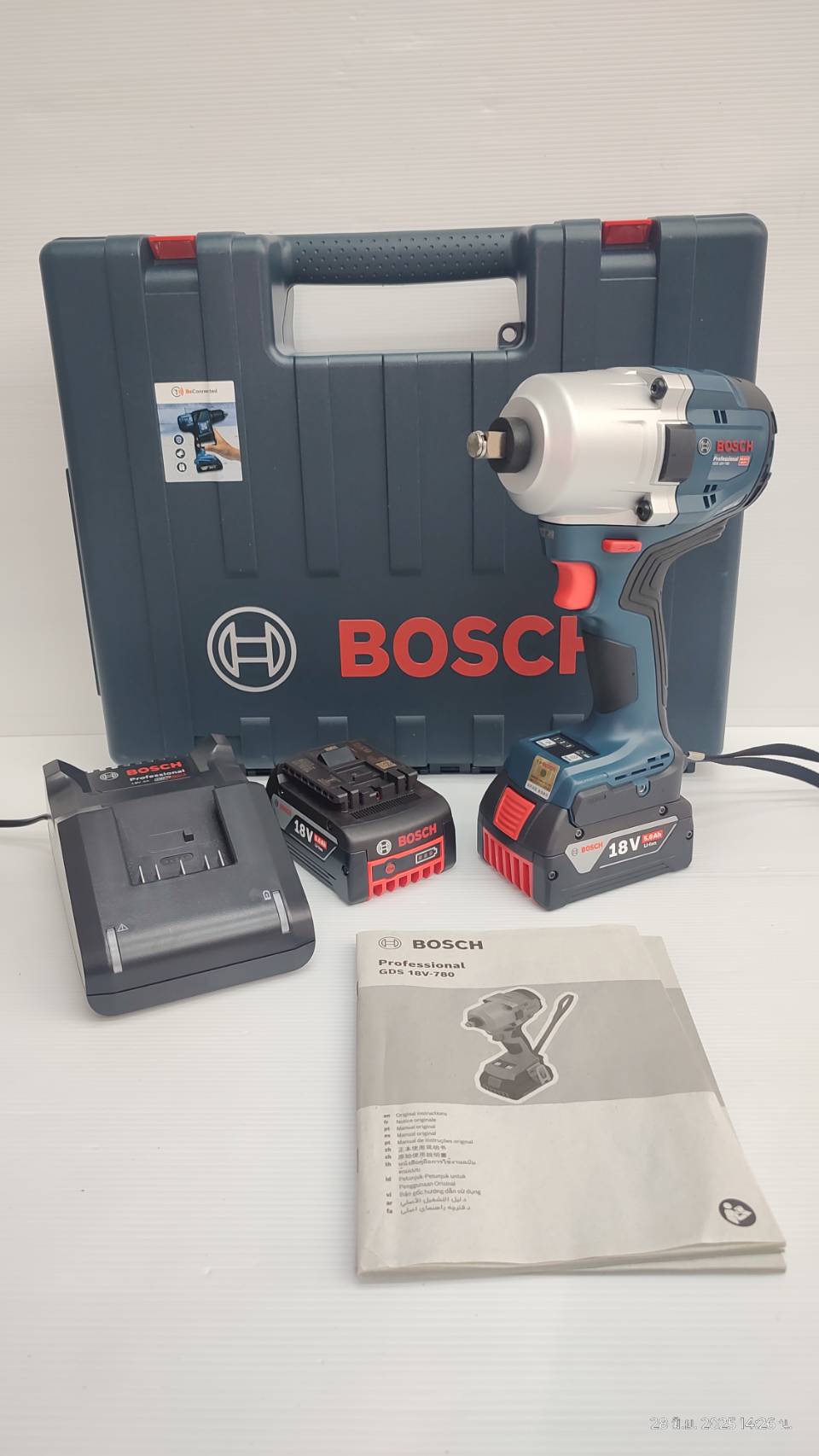 บล็อกแบต18V GDS18V-780 KIT BOSCH 06019P40K1