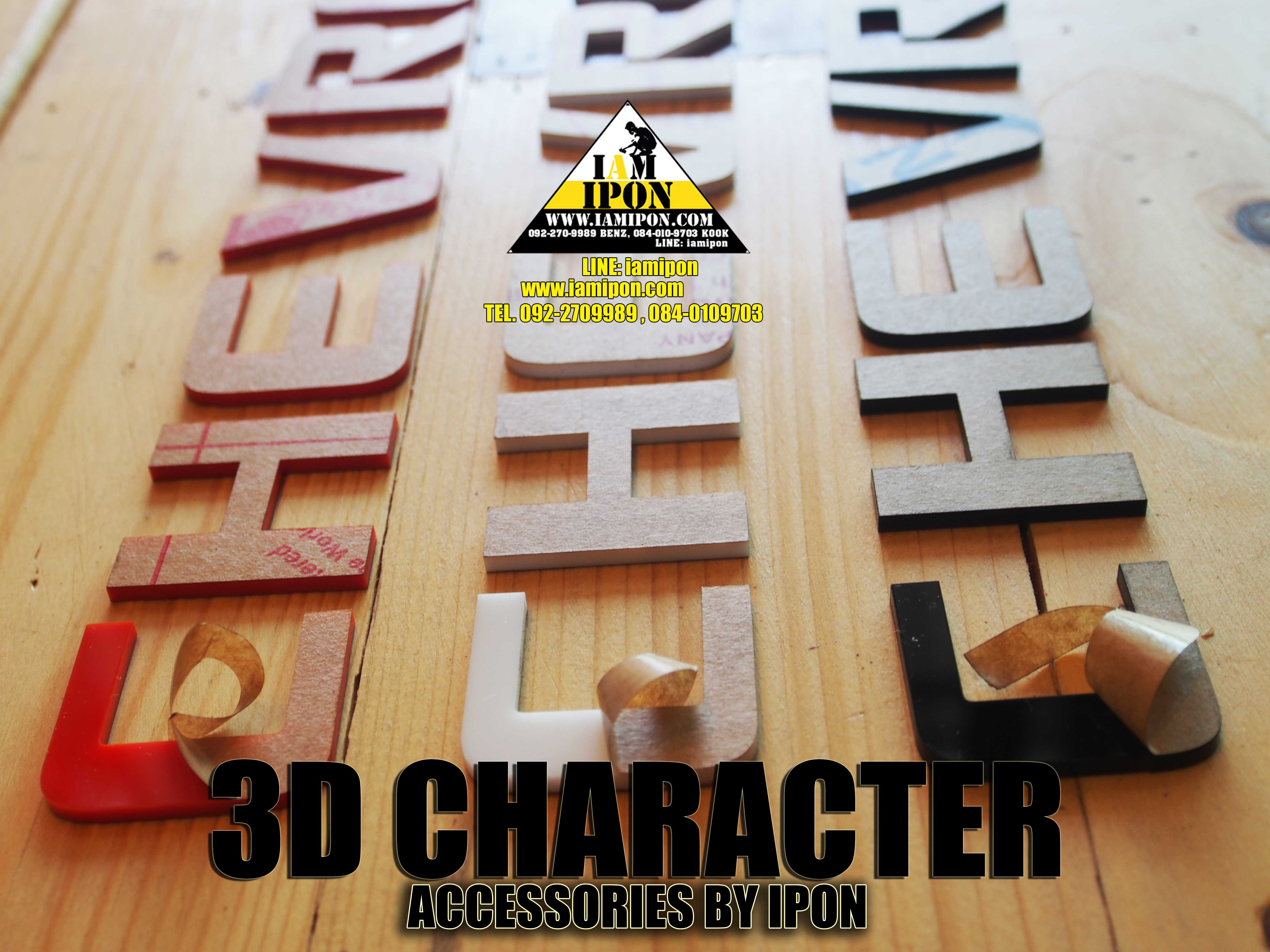 3D CHARACTER CHEVROLET COLORADO ตัวหนังสือติดรถนูน COLORADO