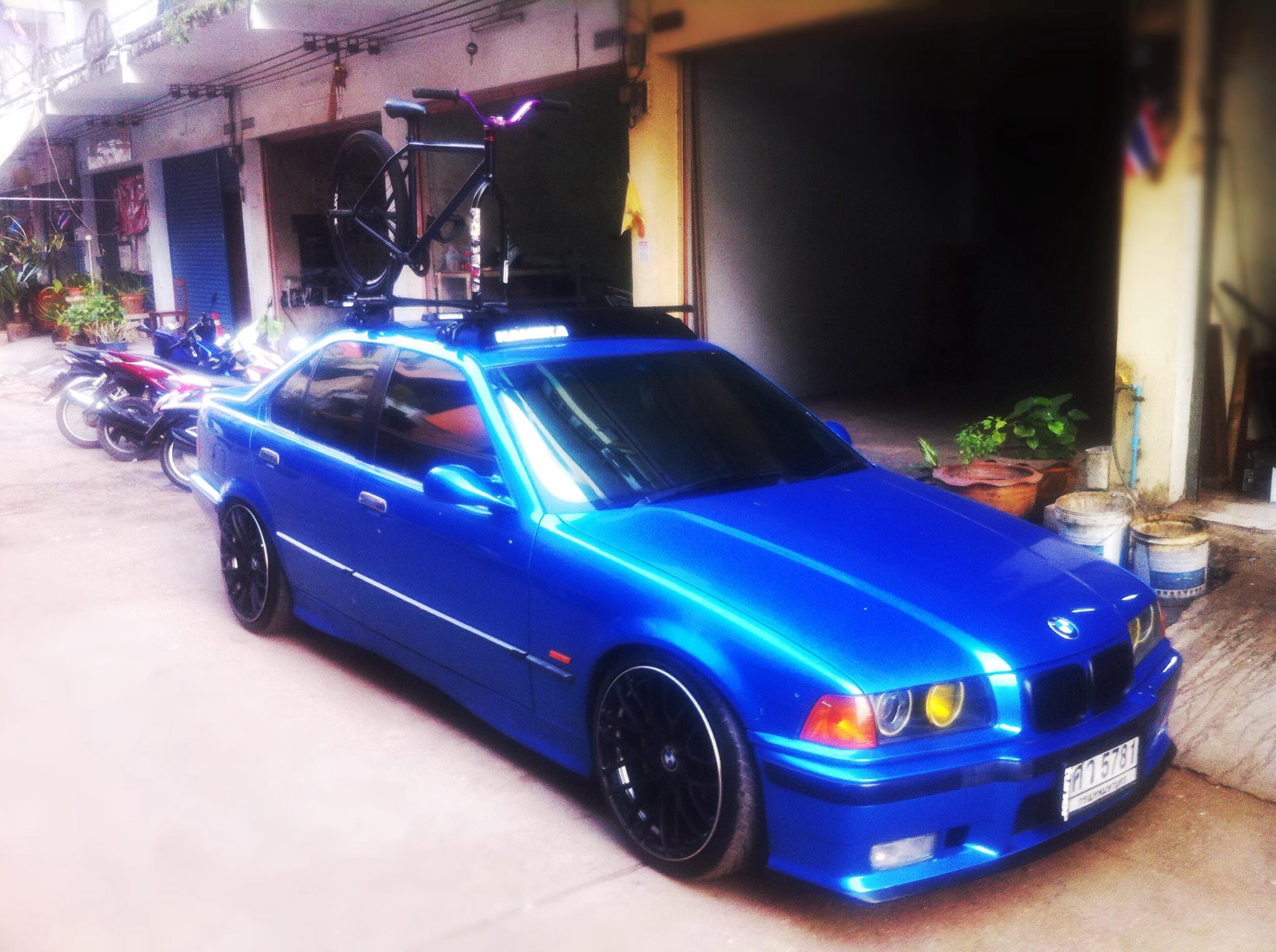 roof rack NC-08 ชุดขาจับแร็คหลังคาพร้อมคานขวาง BMW E36 (ตรงรุ่น)