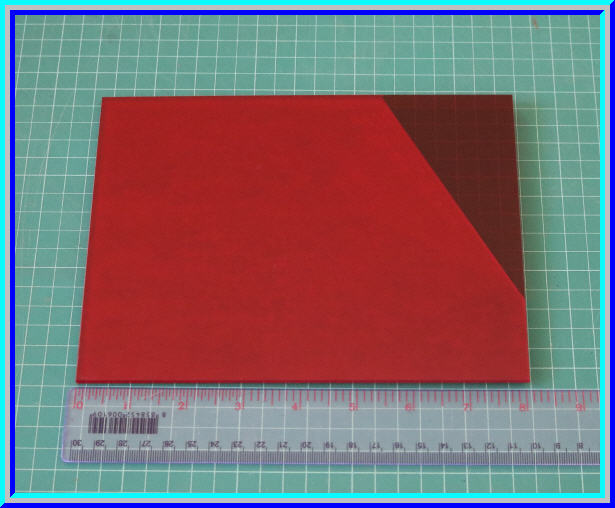 1x แผ่นอะคริลิคสีแดงใส 6x8 นิ้ว หนา 3 มม (Acrylic Sheet)