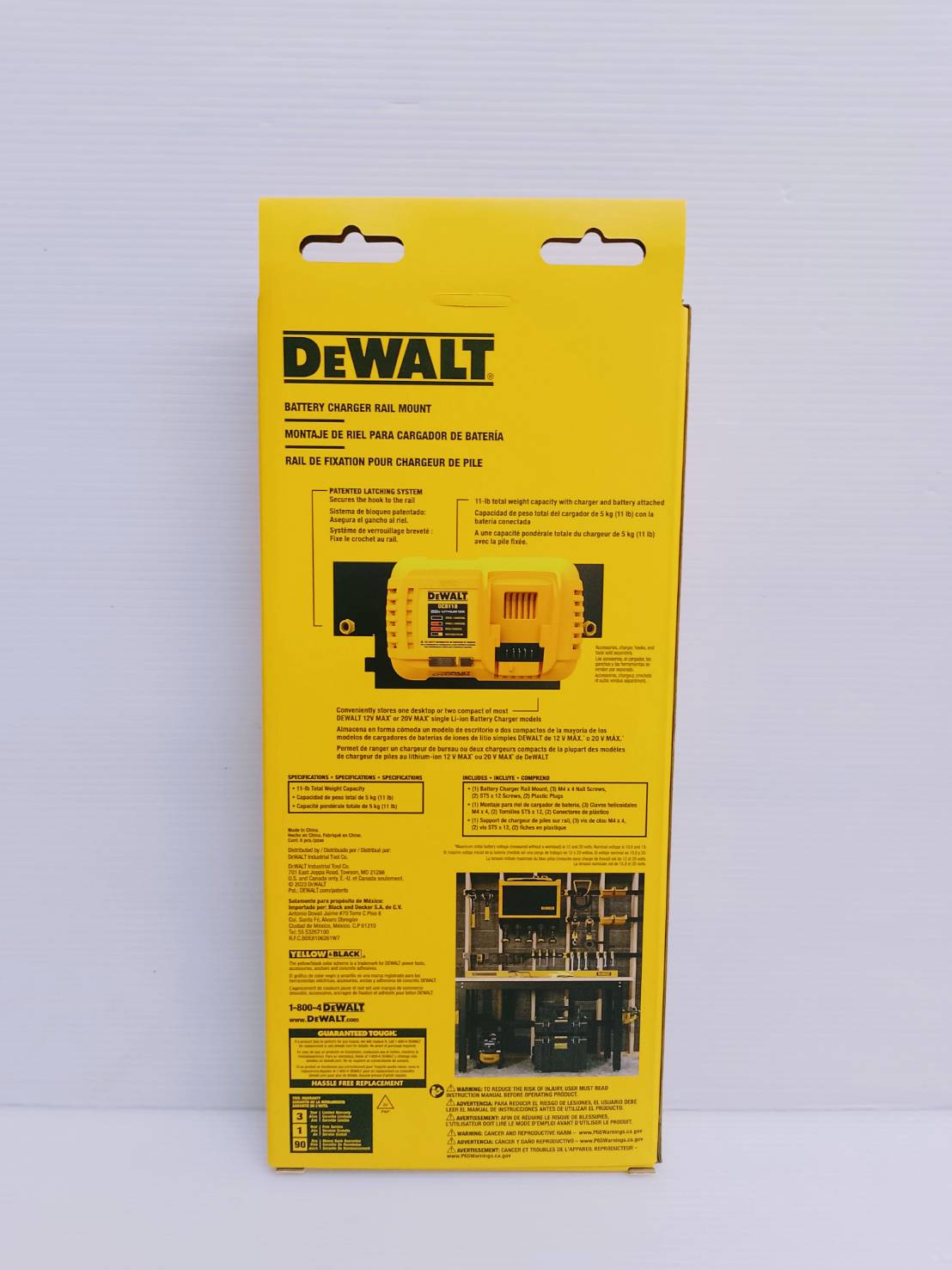 ที่แขวนแท่นชาร์จ DWST82821 DEWALT Battery Charger Rail Mount