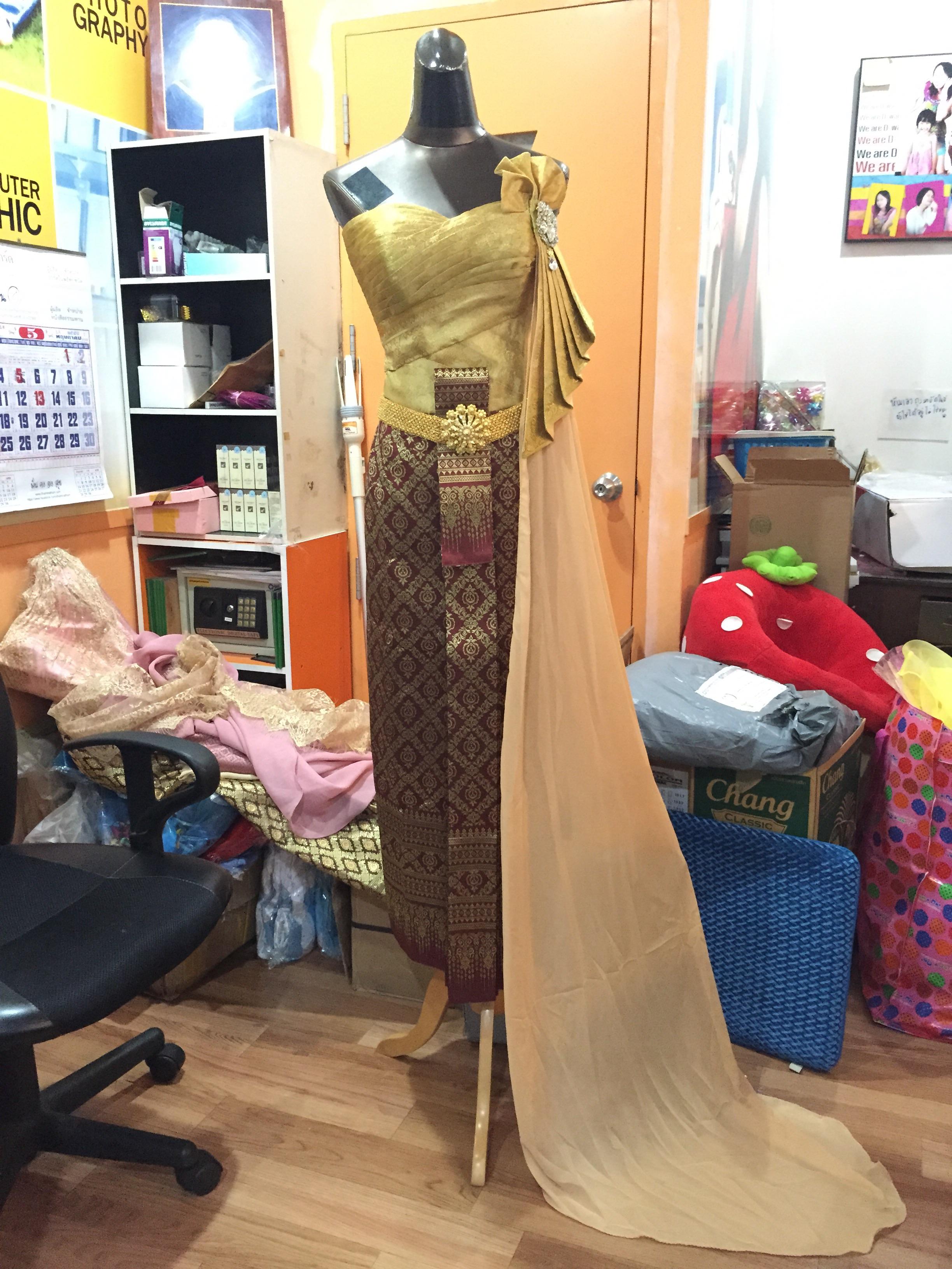 (พร้อมส่ง) ชุดไทยพร้อมส่ง รหัส 012