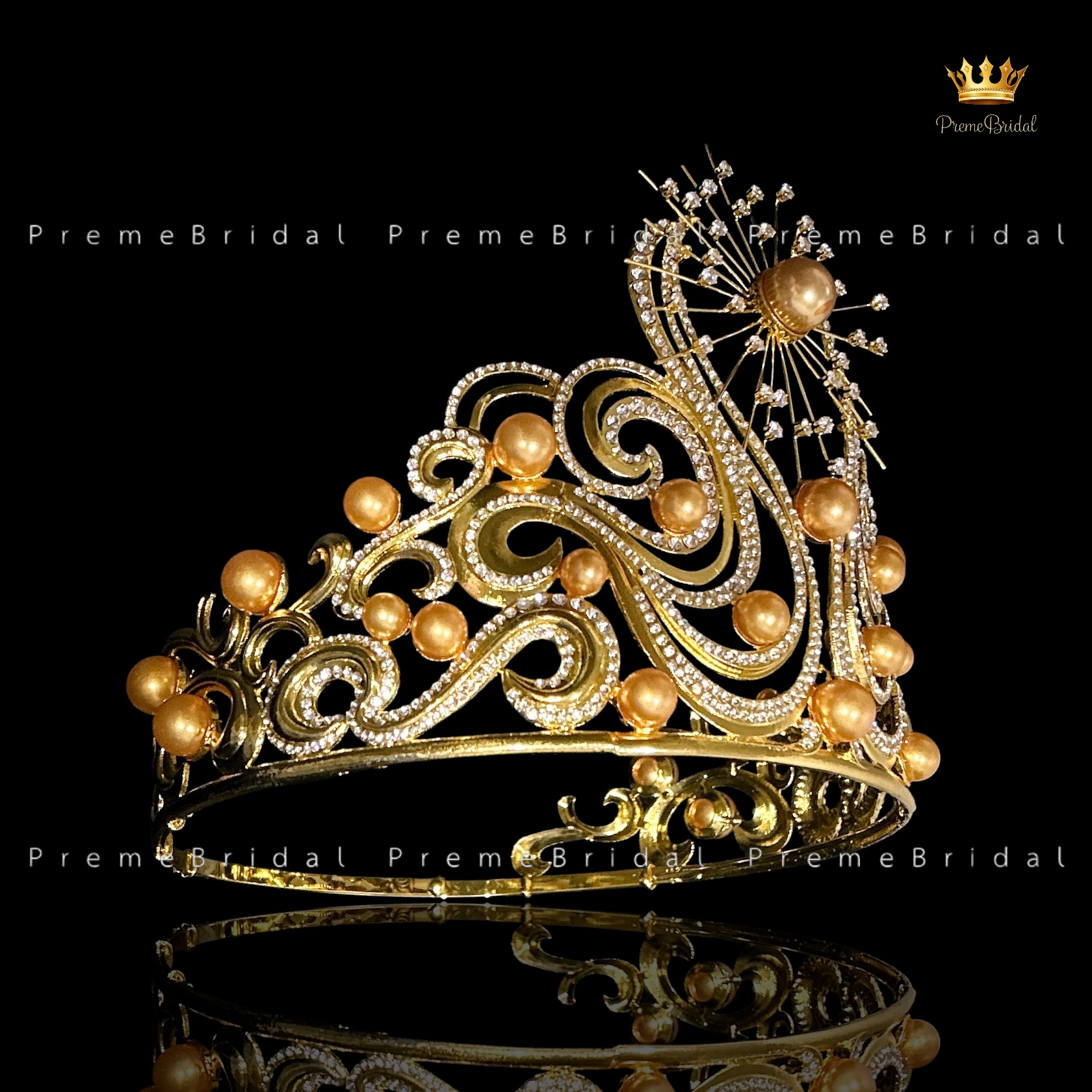 (พร้อมส่งจากไทย) มงกุฏ Miss Universe 2024 แบรนด์ Jewelmer งานโลหะฐานกลมปรับขนาดได้ ส่งด่วน ส่งจาก จ.อุบลราชธานี