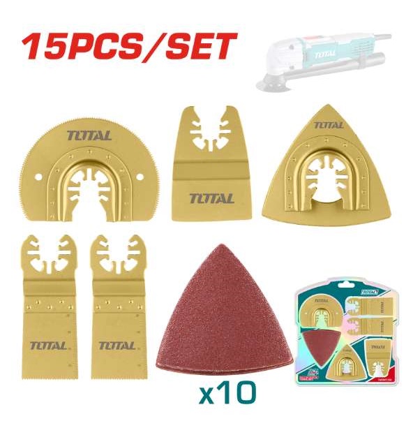 ชุดใบมัลติทูล15ชิ้น TAKTMT1502 TOTAL