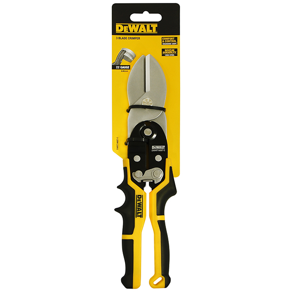 DEWALT DWHT14687-0 คีมพับสังกะสี HVAC แบบ 3 กลอน
