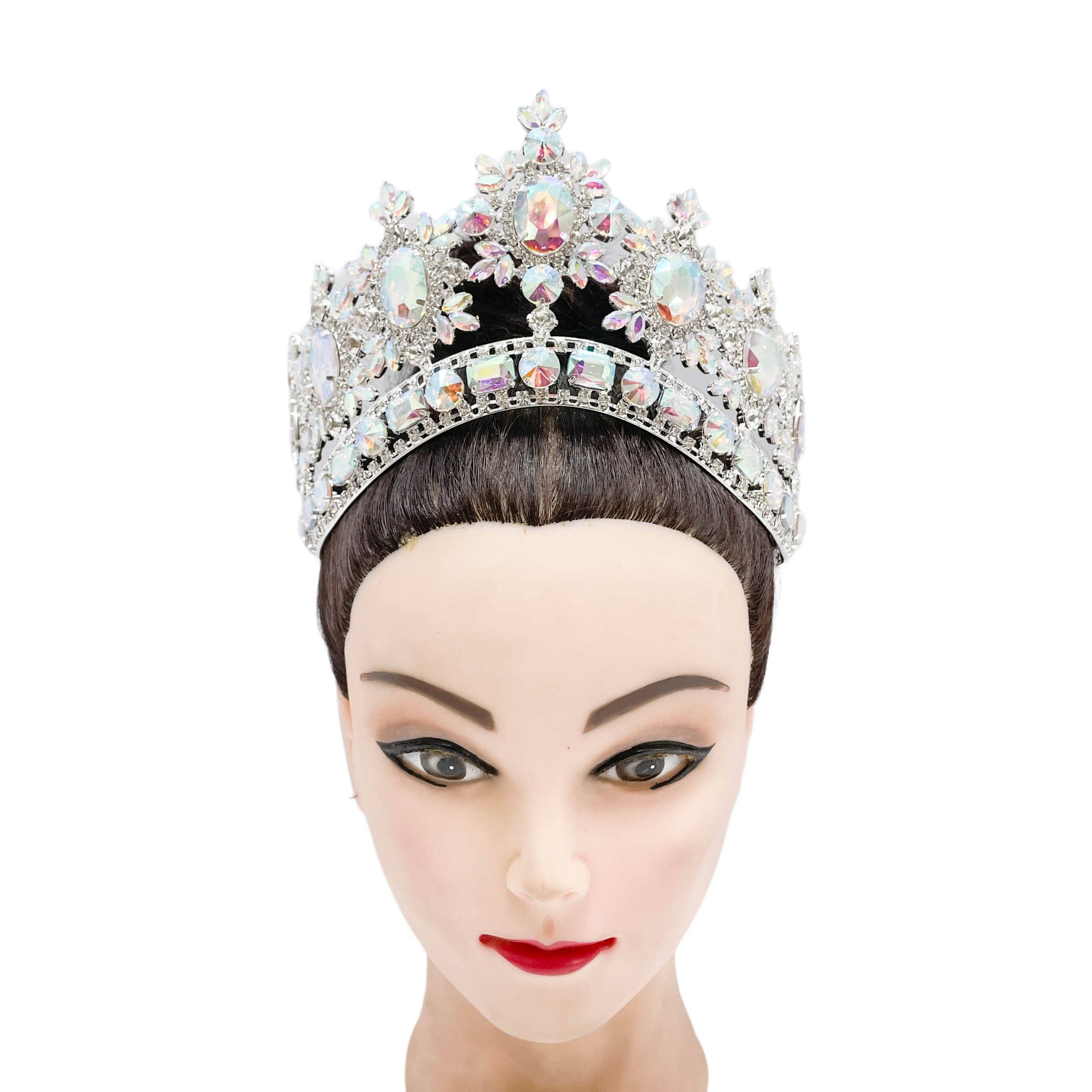 (พร้อมส่งจากไทย) มงกุฏ 100 สีรุ้ง มงกุฎนางงาม มงกุฎเพชร มงกุฎประกวด สินค้าพร้อมส่ง ไม่ต้องรอนาน งานพรีเมี่ยม