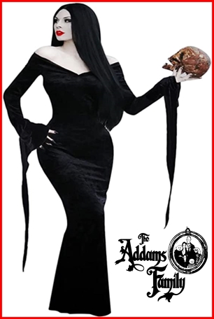 ชุดมอร์ทิเชีย แอดดัมส์ / ชุด Morticia Addams / ชุดอดัมแฟมิลี่