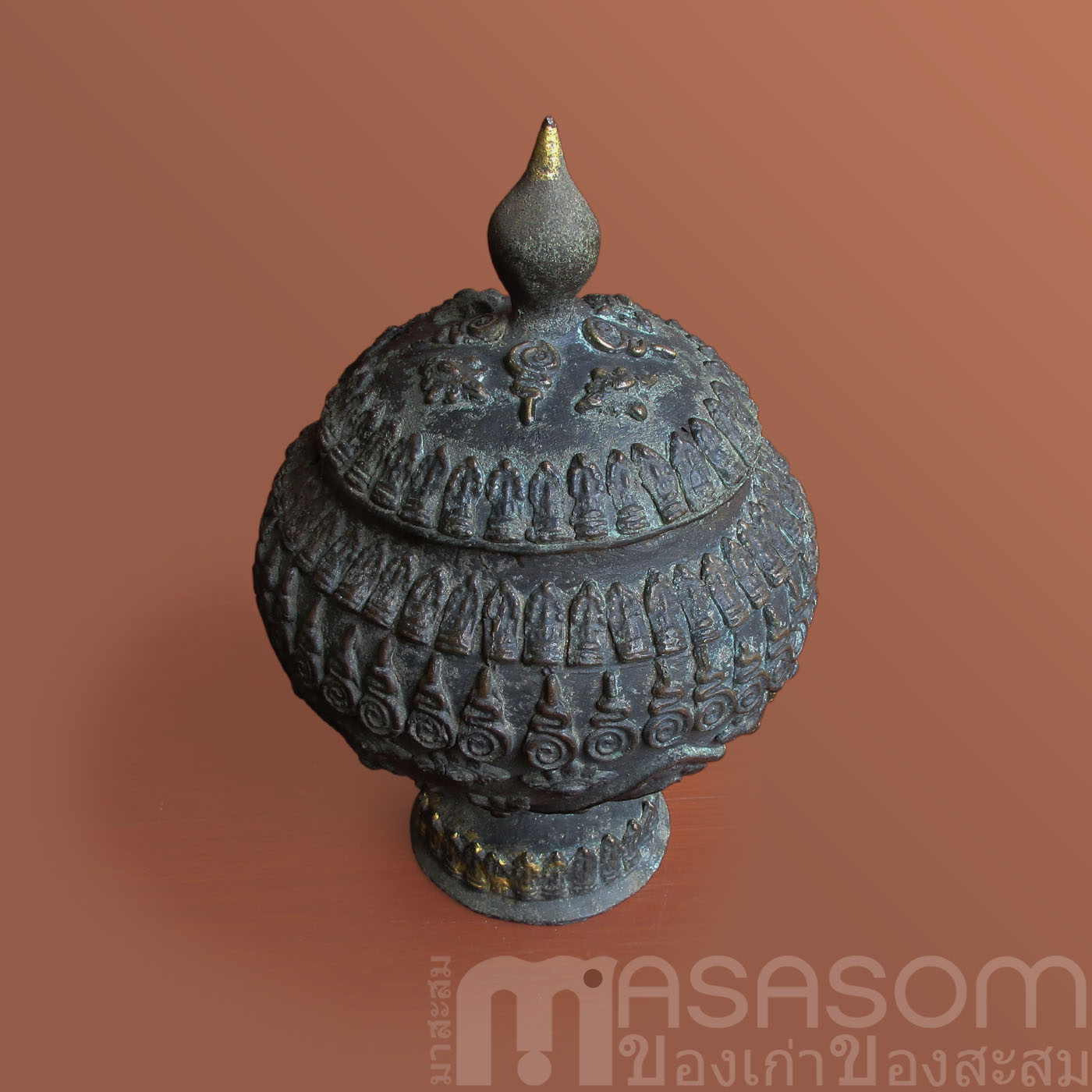 โถน้ำมนต์สัมฤทธิ์ของเก่า