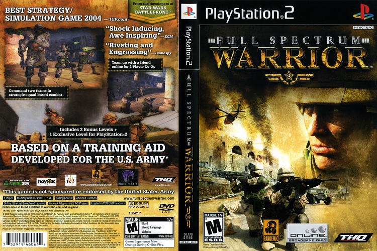 FULL SPECTRUM WARRIOR [US : DVD5 1 Disc]