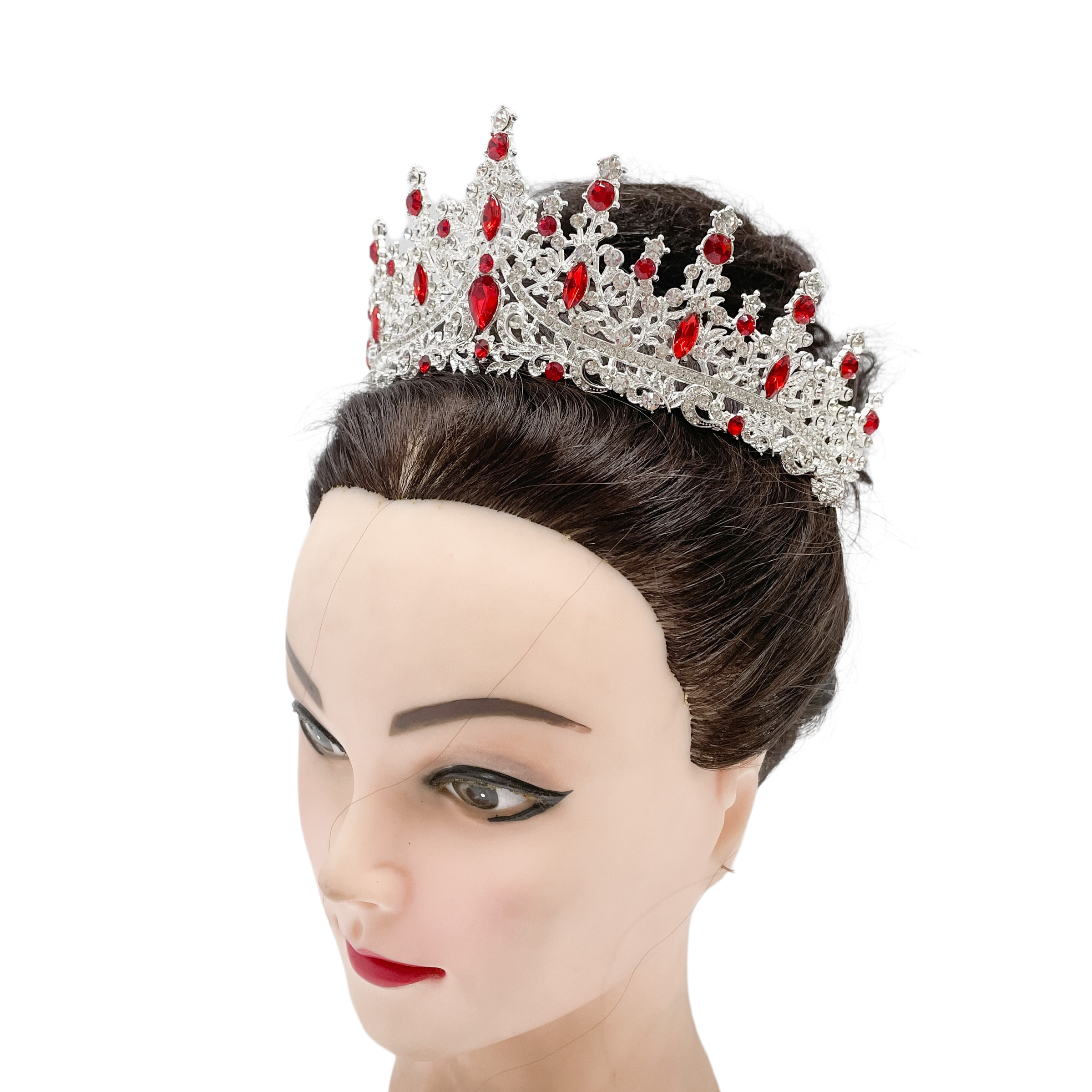 (พร้อมส่ง) เทียร่า 273 สีเงิน-แดง มงกุฎนางงาม งานสวย ปราณีต QCเพชรทุกเม็ด ร้านคนไทย คุยง่าย ส่งเร็ว