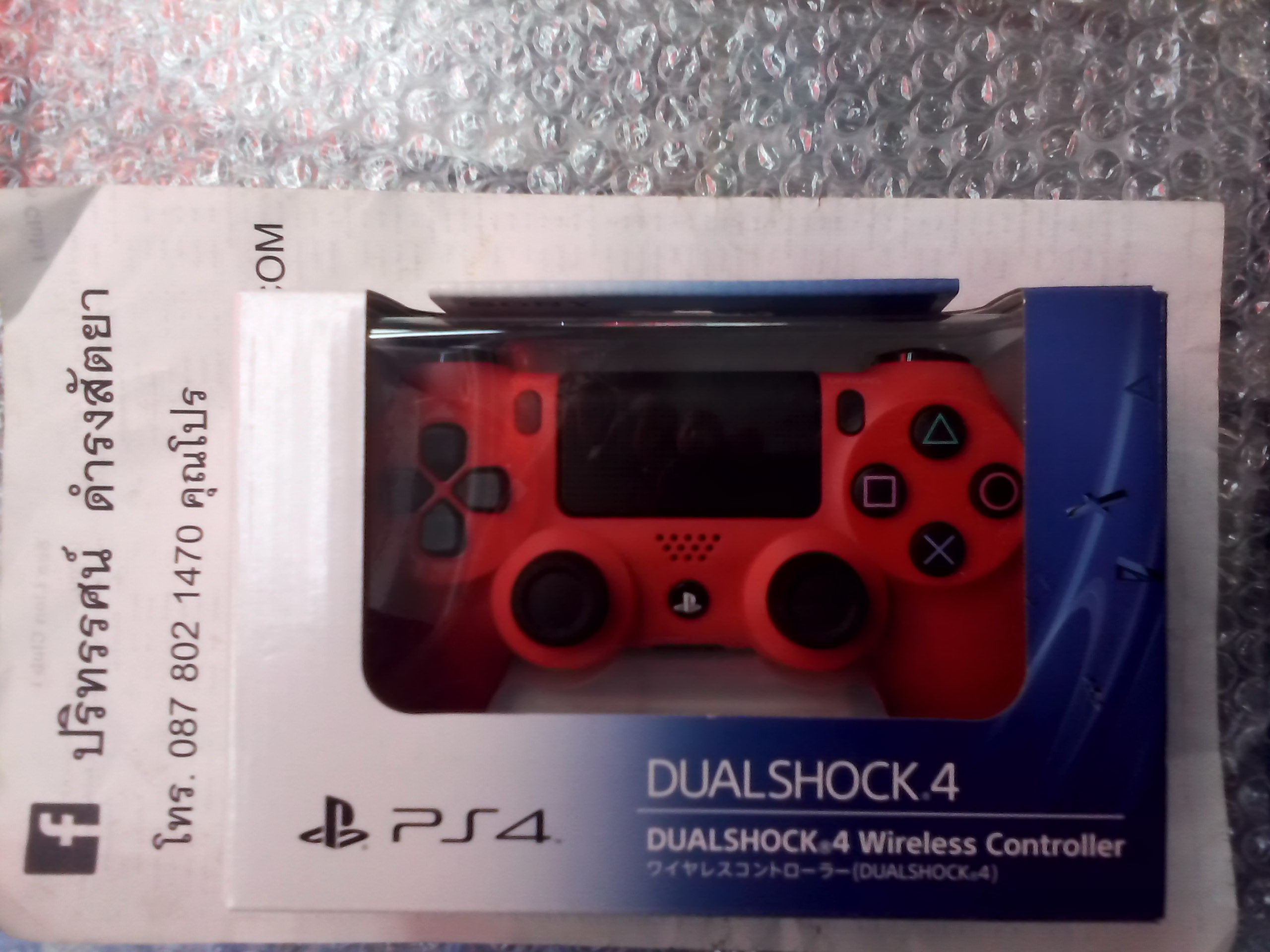 PS4 CONTROLLER DUAL SHOCK 4 สีแดง (ของแท้, ของใหม่)