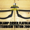 HEADLAMP COVER MITSUBISHI TRITON 2009-2011 FLATBLACK ครอบไฟหน้าดำด้านมิสซูบิชิไทรทัน 2009-2011