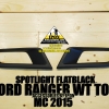 SPOTLIGHT COVER FORD RANGER WILDTRAK TOP MC FLATBLACK ครอบสปอร์ตไล์ดำด้านฟอร์ดเรนเจอร์วายแทรกตัวท้อป MC
