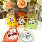 สายวัดรูปสัตว์หลากสี แพคเกจถุงผ้าแก้ว