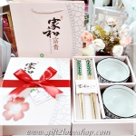 ชุดชามใหญ่พร้อมตะเกียบรับไหว้ ลายซากุระญี่ปุ่น