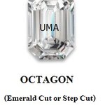 Moissanite Diamond OCTAGON (Emerald Cut or Step Cut) (D-E-F Color) เพชรโมซาไนท์ ทรงสี่เหลี่ยมผืนผ้ามุมตัด สเต็ปคัท หรือ เอมเมอรัลคัท สีขาว (OCTAGON - Emerald Cut or Step Cut - White) - Size 3x5mm - 1แพ็ค - 1เม็ด