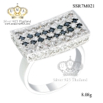 แหวนเพชรcz ประดับเพชร CZ แหวนทรงสี่เหลี่ยม ฝังเพชรแบบจิกไปลา เพิ่มความโดดเด่นให้กับเรียวนิ้ว เพิ่มให้ลุคของคุณดูสง่า รับรองได้ว่ามีสไตล์สุดๆ