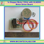1x สเตปมอเตอร์ 12 V แผงขับมอเตอร์ ULN2003