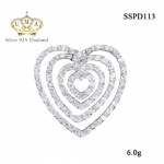 จี้เงินแท้925ประดับเพรชแท้สวิส เกรดดี น้ำใส ,จี้,จี้ เงิน,จี้ เงิน แท้,จี้ เพชร,จี้ เพชร แท้ ราคา ถูก,จี้แฟชั่น,จี้ผู้หญิง,จี้สวยๆ,Pendant silver925