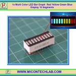 1x Multi Color LED Bar Graph Red Yellow Green Blue Display 10 Segments