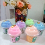 ผ้าขนหนูคัพเค้ก คละสีคละลาย