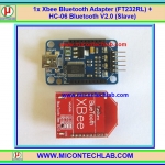 1x Xbee Bluetooth Adapter (FT232RL) + HC-06 Bluetooth V2.0 (Slave)