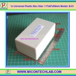 1x กล่องพลาสติกสีขาว รุ่น B-01 ขนาด 117x67x50mm