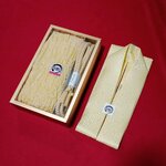 setผ้าชิโบริ+เชื่อกประดับโอบิ+แถบคอ เหลืองอ่อน02