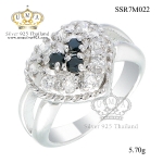 แหวนเพชรcz ประดับเพชร CZ แหวนหัวใจ ช่วงบ่าฉลุโปร่ง งานเนี๊ยบมากหรูหราดูดี แวววาว สำหรับการสวมใส่ออกงานราตรี งานสังสรรค์ต่างๆ สะดุดตาประทับใจแก่ผู้พบเห็น