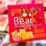 ขนมบิสกิตหมีสอดไส้ GPR COOKIES รสสตอเบอรี่