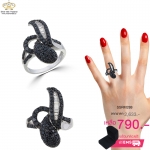 แหวนเพชร ประดับ เพชรCZ แหวนทรงแปลกตา สวยโดดเด่น ดีไซน์เริศ คุณภาพจัดเต็ม รับประกันไม่มีผิดหวัง