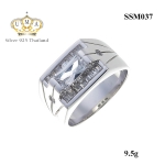 แหวนพลอยผู้ชาย ประดับเพชรCZ แหวนดีไซน์ทันสมัย เปิดหน้าเพชรไฟวิ้งๆ แถวเพชรที่เรียงกันยังส่งประกายวิ้งๆ เป็นแหวนแถวที่ไม่ล้าสมัยเลยคะ